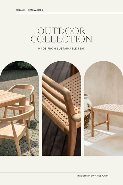 outdoor furniture, patio chairs, teak outdoor chairs, garden furniture, outdoor dining set, rattan outdoor furniture, new arrival, brand awareness, editorial, minimalist, calm, luxurious, neutral, brown